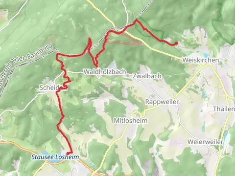 Stausee Losheim to Weiskirchen Walk
