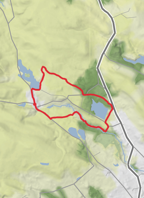 Hike from Belmont mobile static map