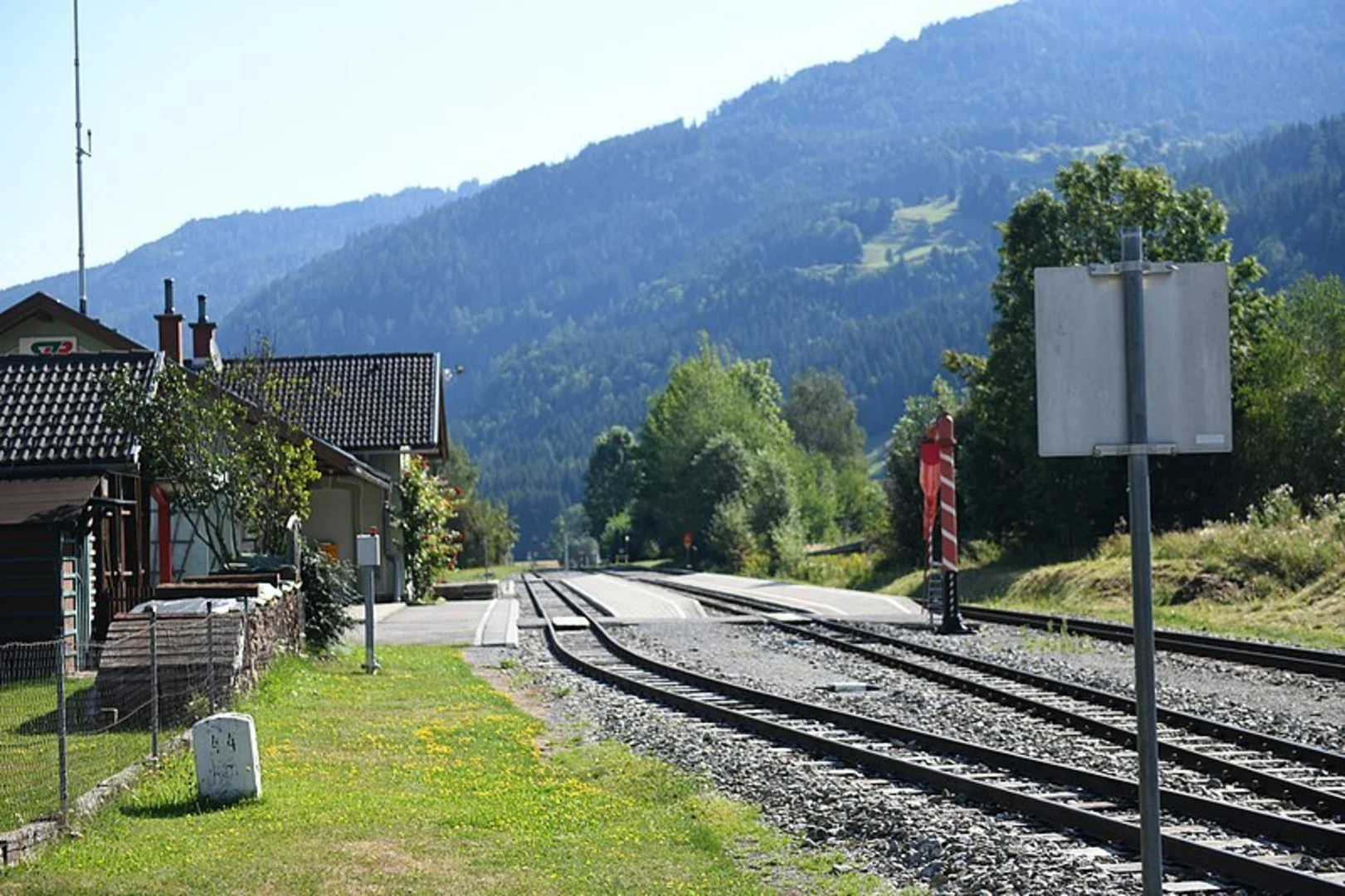 An image depicting the trail Route from Stadl to the Hiasbauer and its surrounding area.