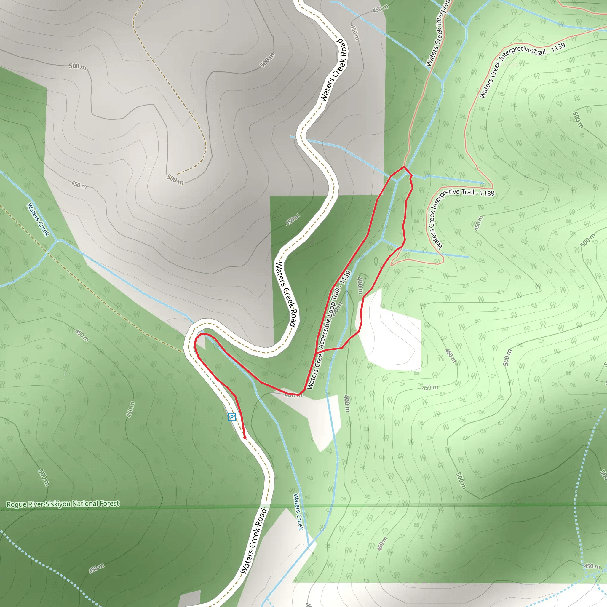 Waters Creek Accessible Loop Trail mobile static map