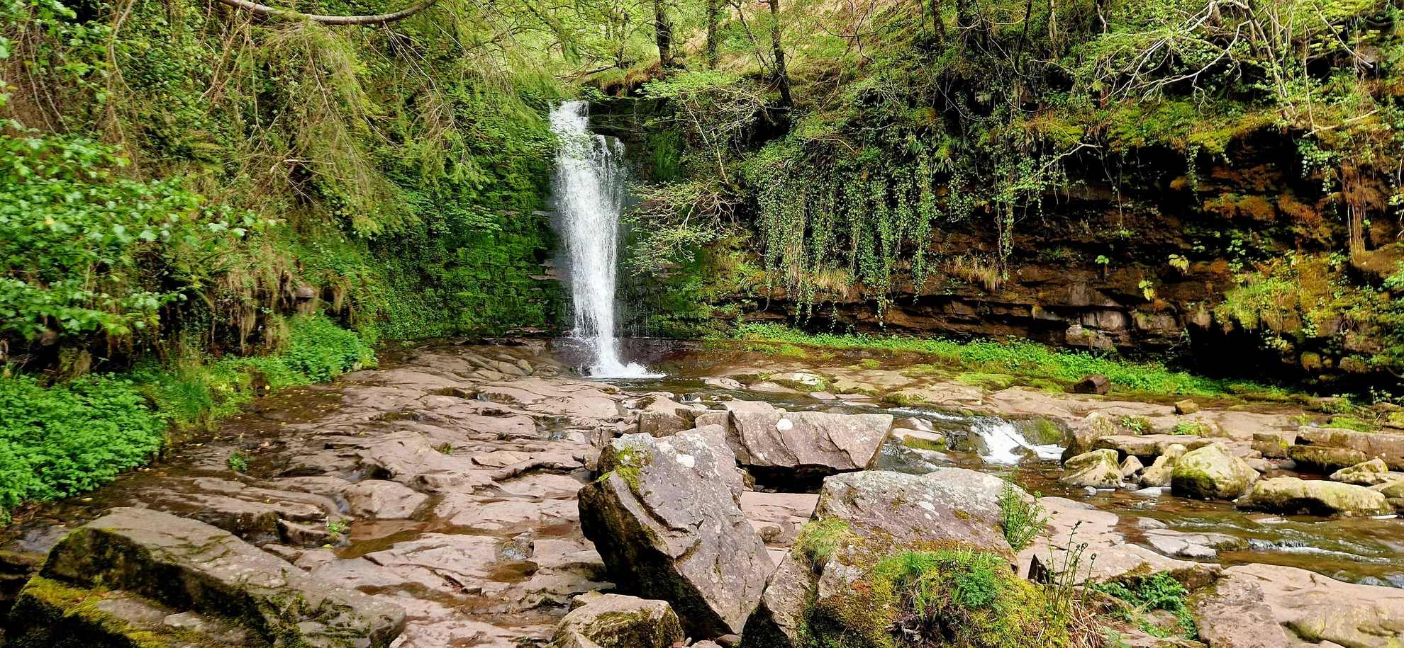 An image depicting the trail Talybont horseshoe circular via Cribyn and Canadian Bomber Crash Site and its surrounding area.