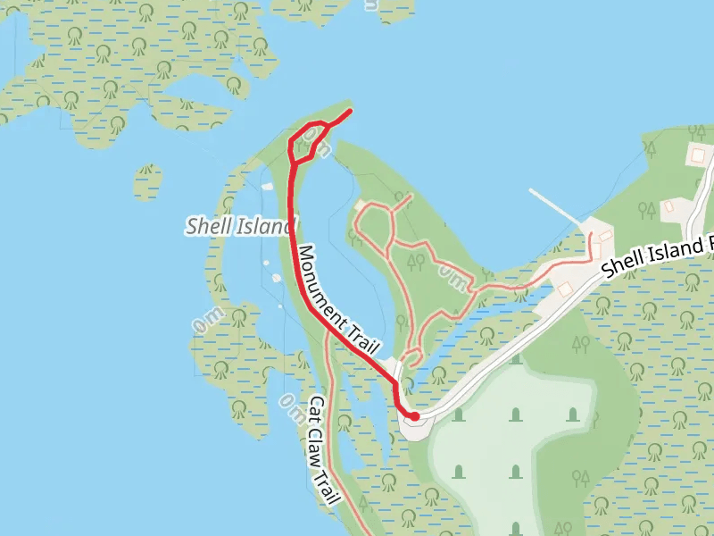 Monument Trail from Shell Island Road