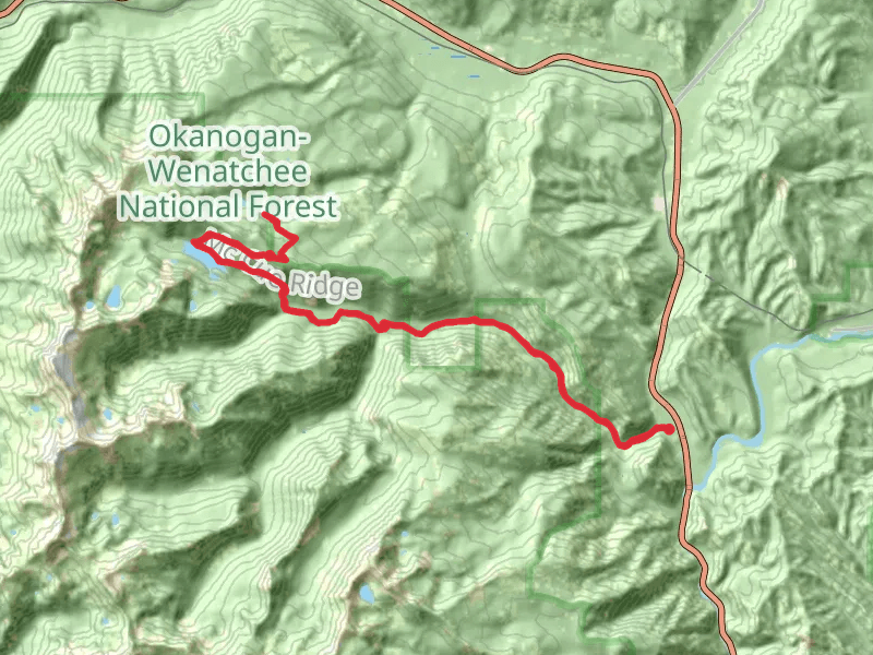 Mc Cue Ridge Trail via Chiwaukum Creek Trail