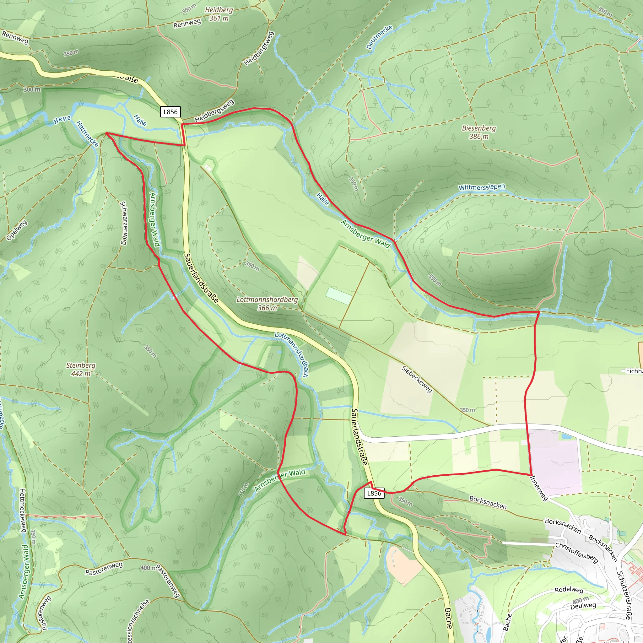 Honigkurve Loop mobile static map