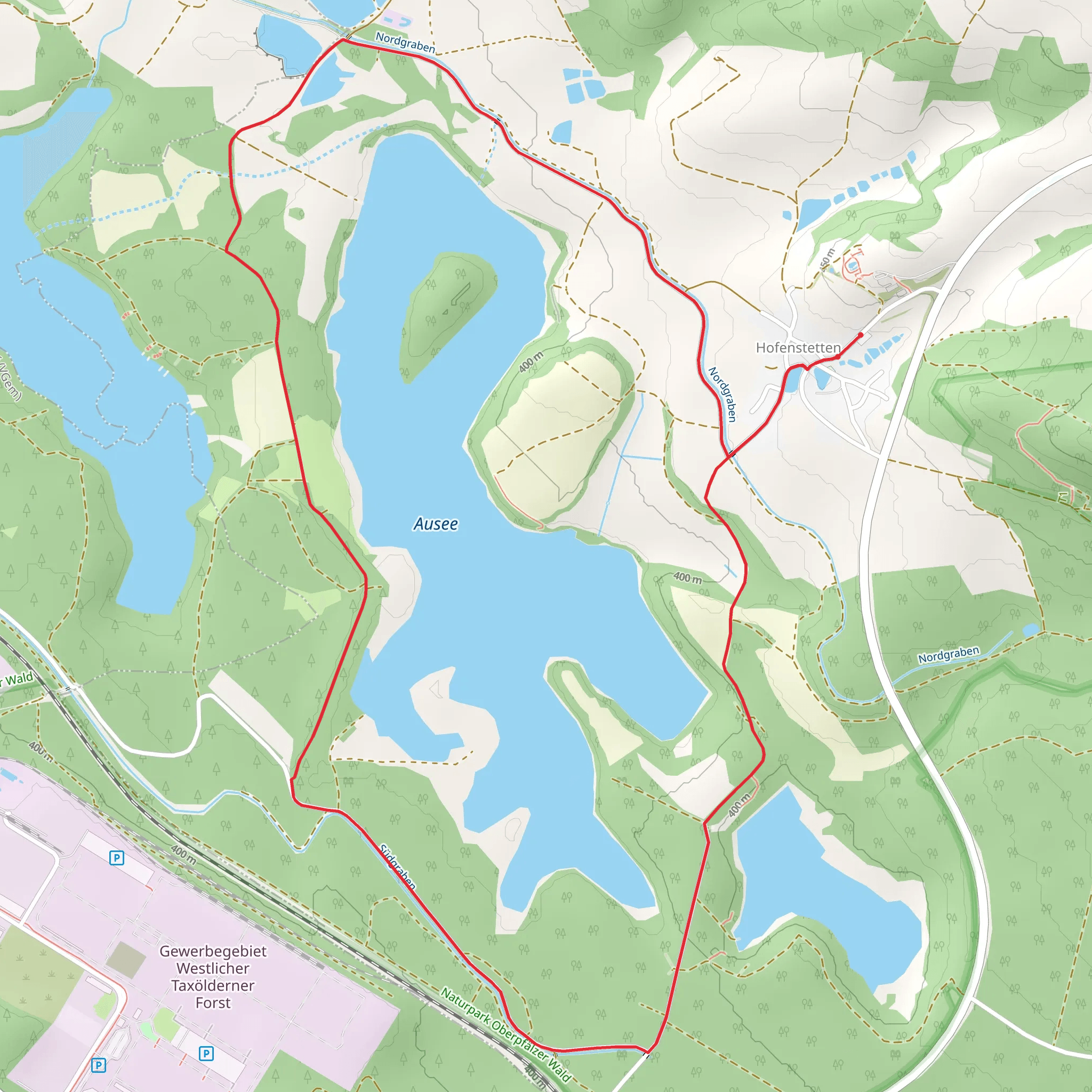 Ausee via Ausee Weg mobile static map