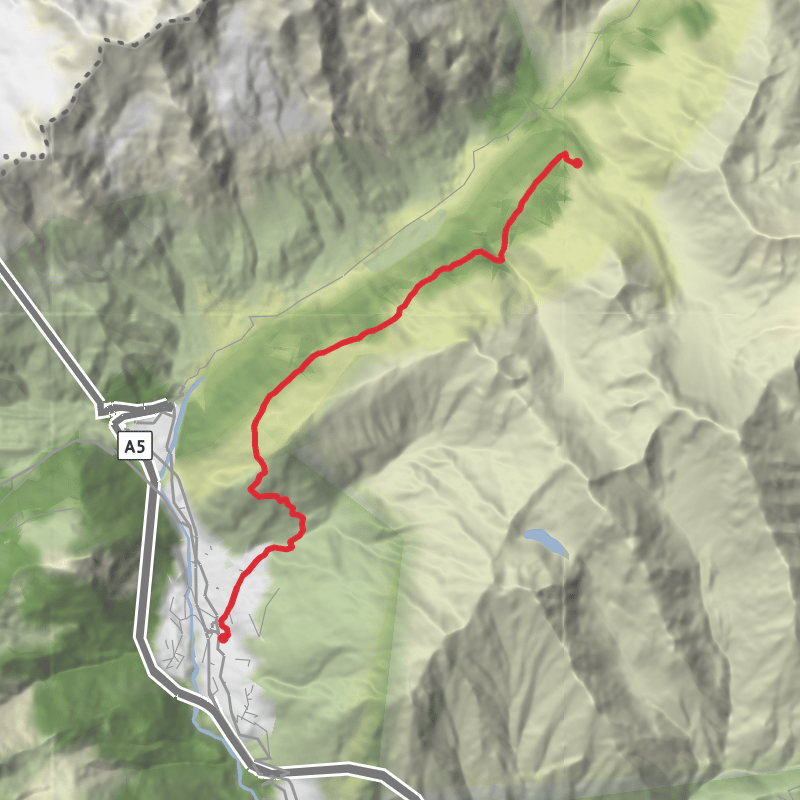A map preview of the recording Via Mario Puchoz 1–11 - Jul 7.