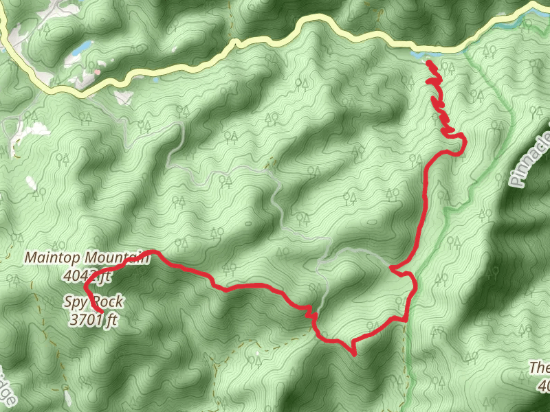 Spy Rock and Crabtree Creek via Appalachian Trail