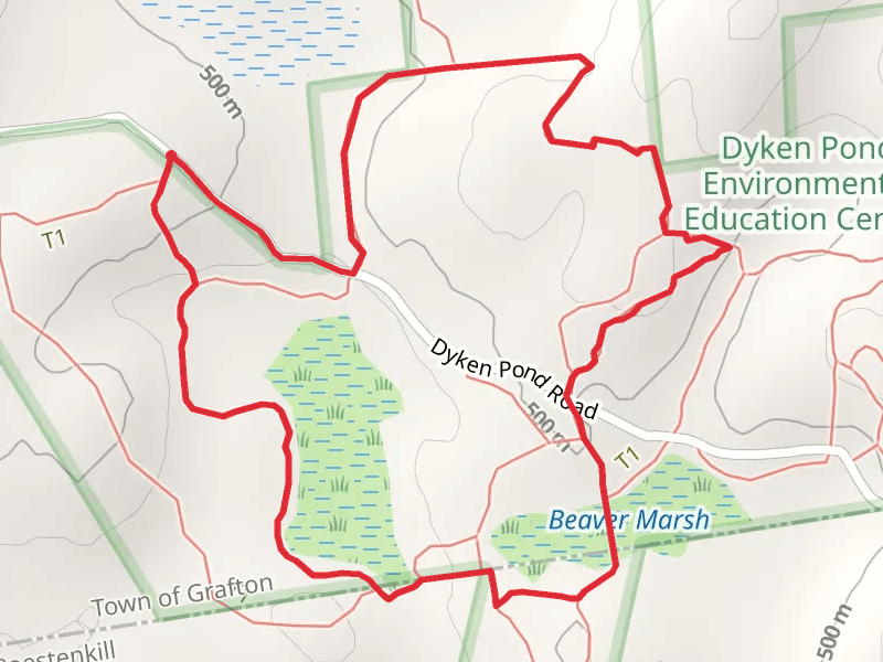 Long Trail at Dyken Pond Center - White and Spring Trail Loop