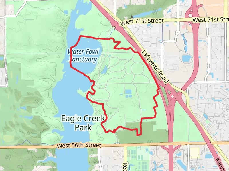 Water Fowl Sanctuary via Red Trail