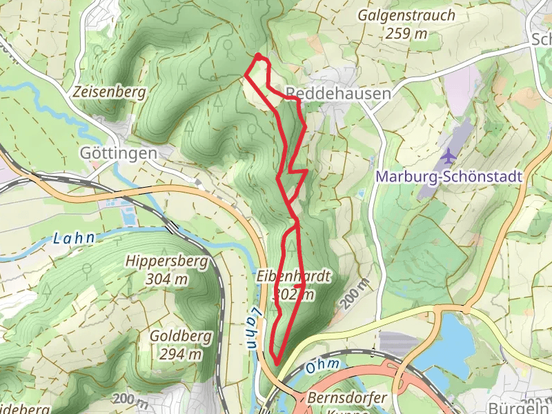 Eibenhardt Loop via Extratour Eibenhardtpfad