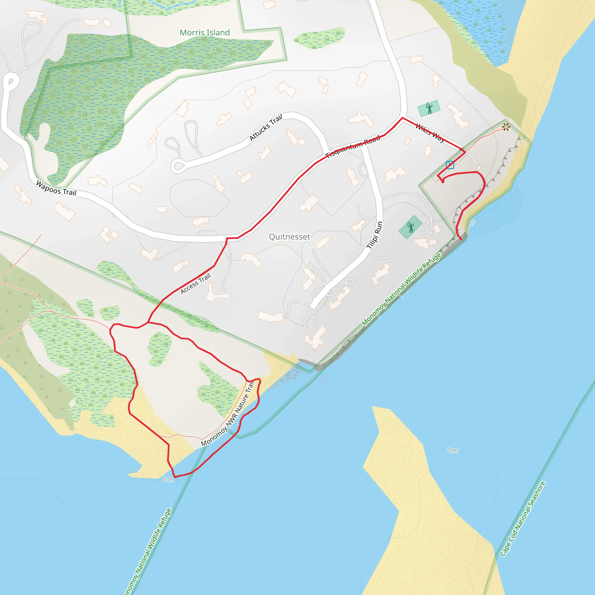 Quitnesset - Monomoy NWR Nature Trail mobile static map