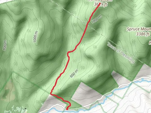 Fir Mountain via Pine Hill - West Branch Trail Out and Back