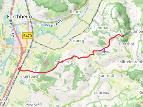 Kersbach to Dietzhof via Kersbach - Schlaifhausen