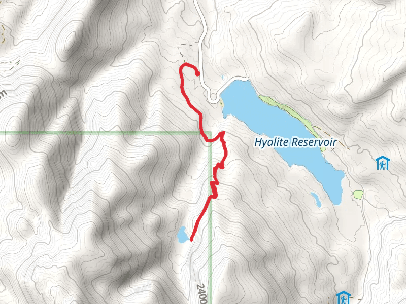 Blackmore Lake from Hyalite Canyon Road