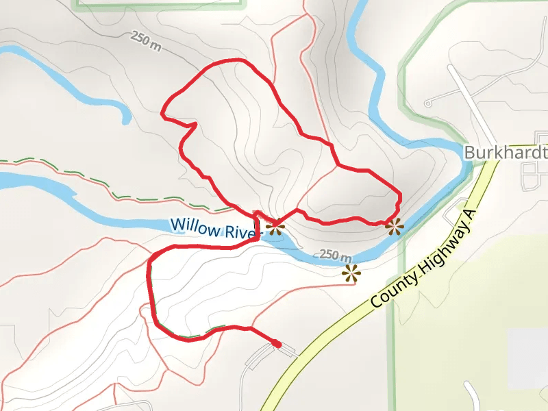 Willow Falls Trail and Burkhardt Trail Loop