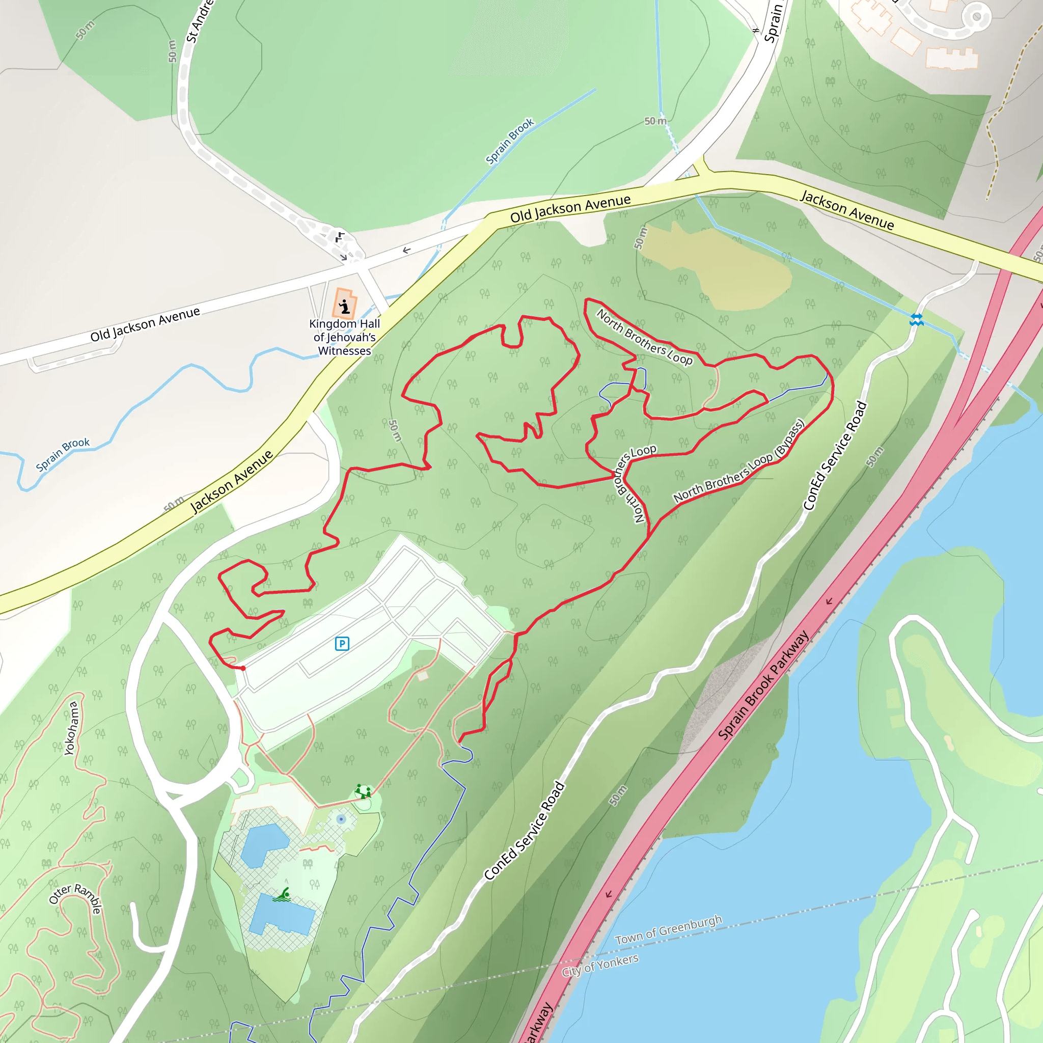 North Brothers Loop mobile static map