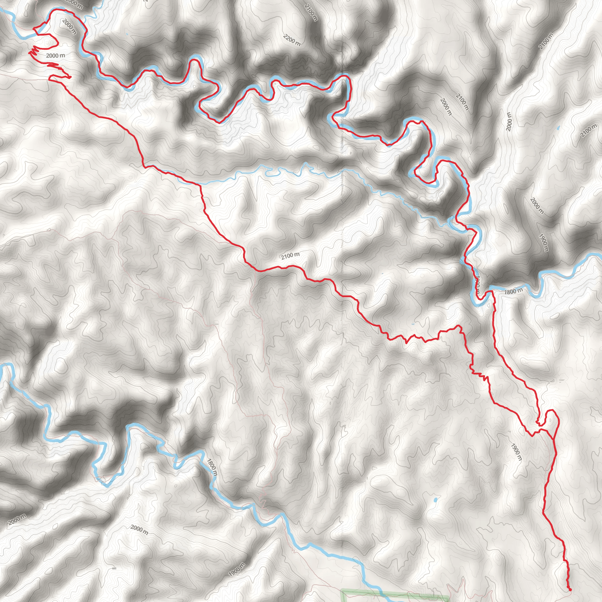 Big Bear Canyon Trail and CDT Loop mobile static map
