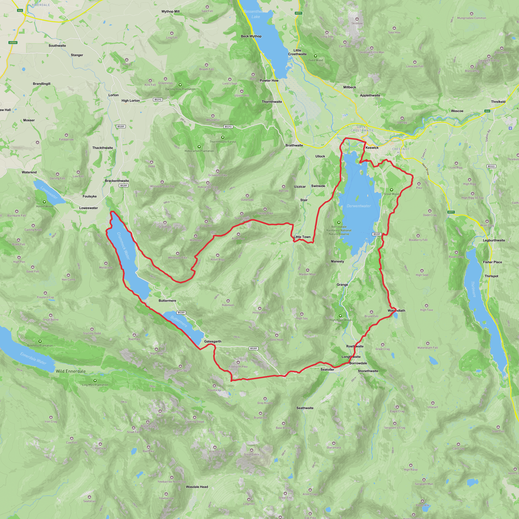Adidas TERREX 50km Ultra Trail Race mobile static map