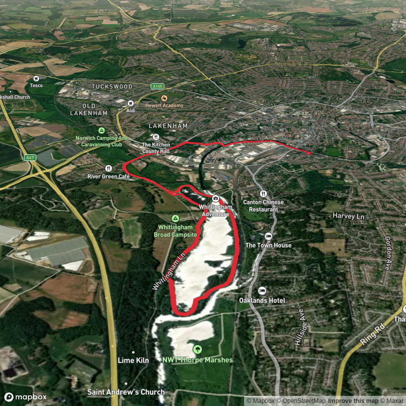 Thorpe Hamlet to Whittlingham Country Park