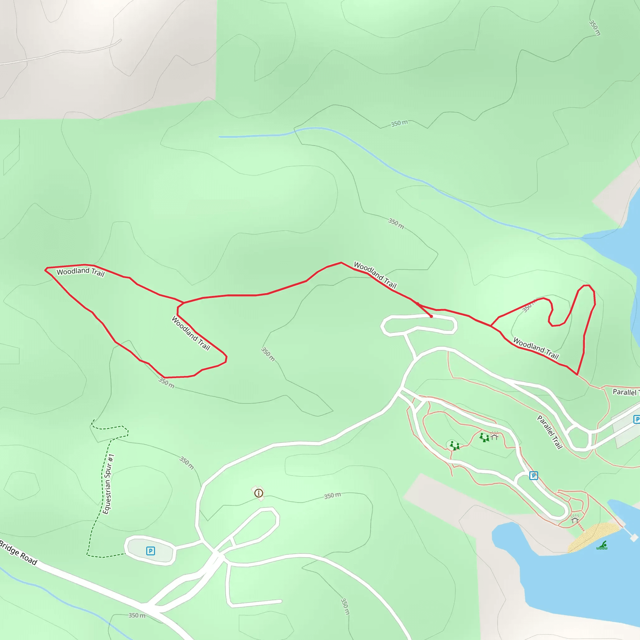Woodland Trail Knot mobile static map