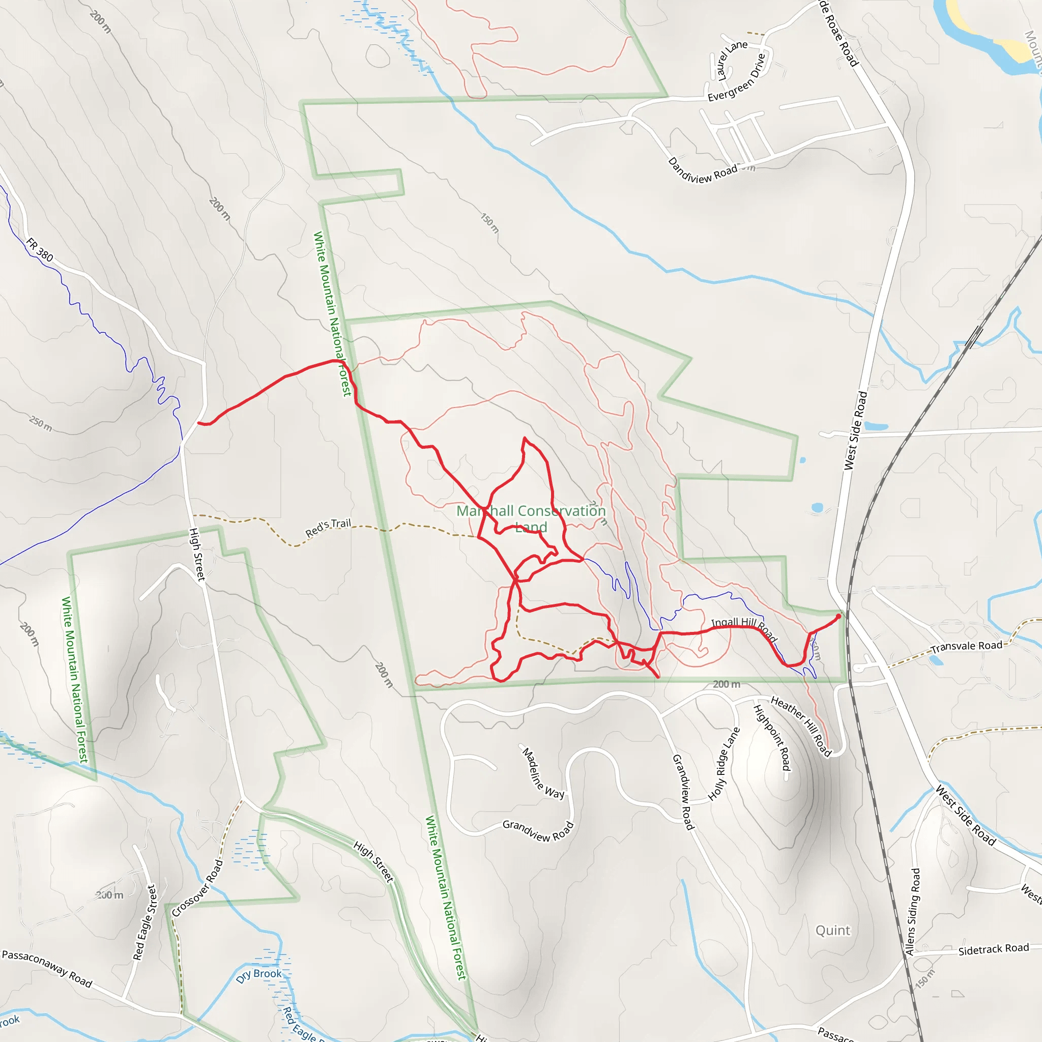 Lucille's Trail and Lager's Lane Loop Trail mobile static map