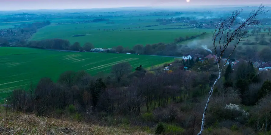 Five Knolls and Totternhoe from Robertson Corner