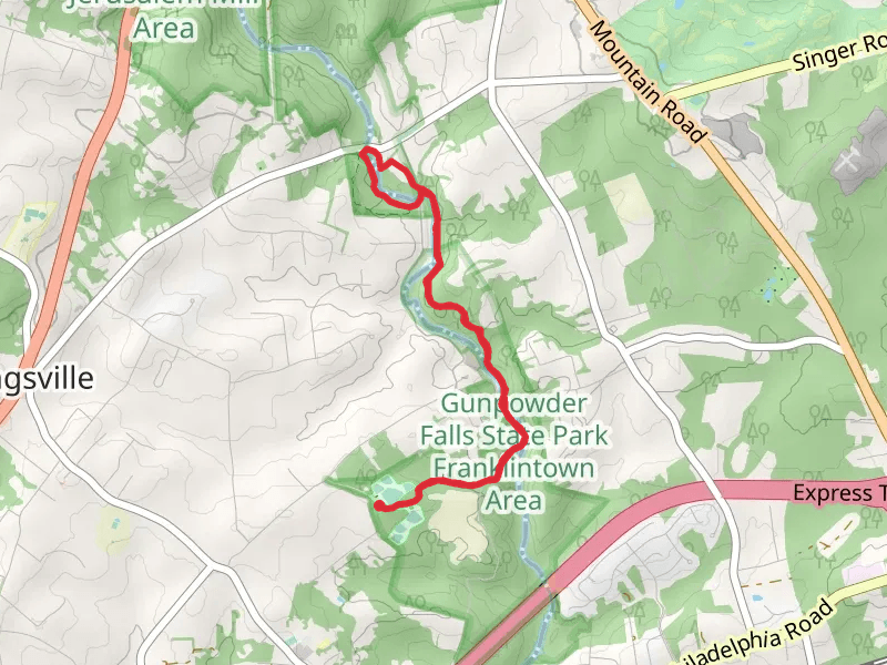 Little Gunpowder Trail and Sherwood Trail