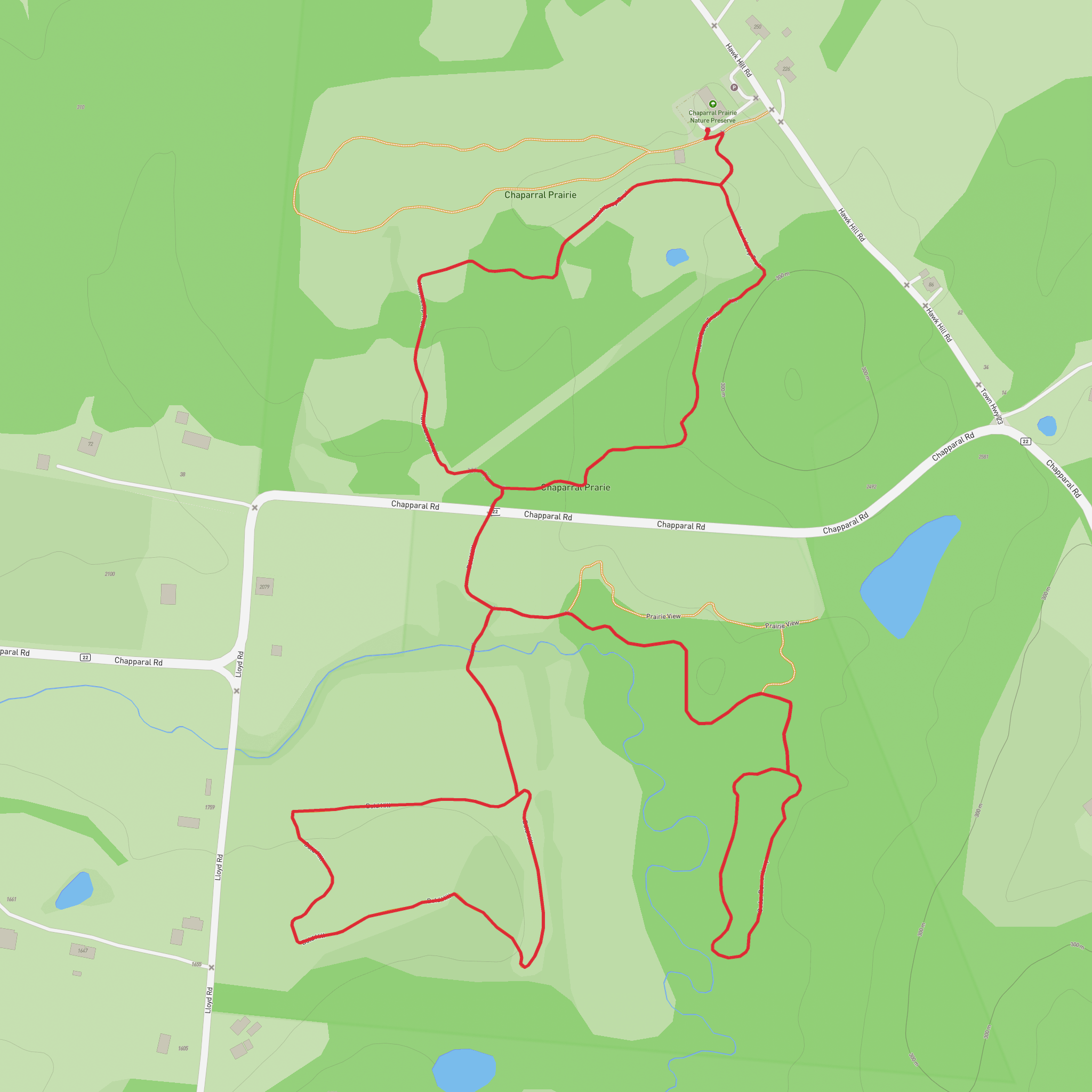 Bald Hill, Cedar Barren and Hawk Loop Trail mobile static map