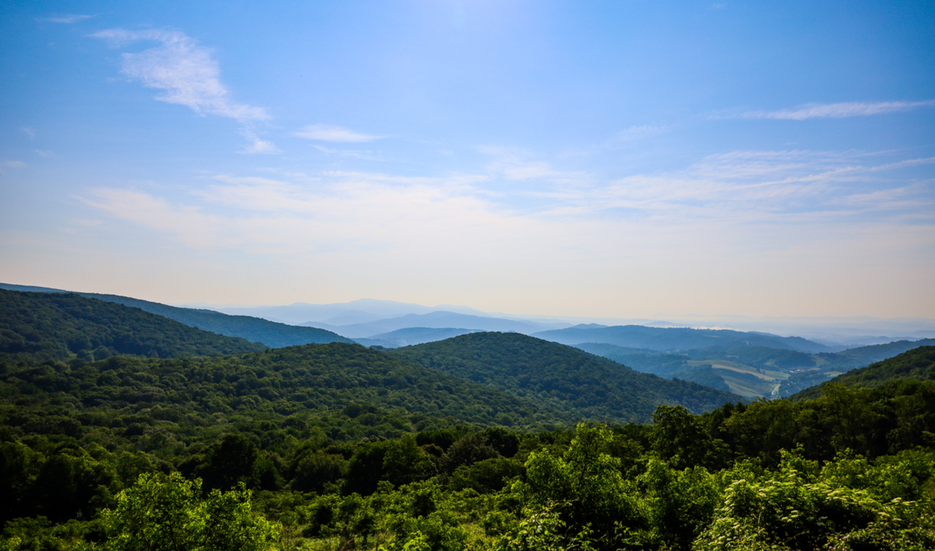 An image depicting the trail Virginia Highlands Trail and its surrounding area.