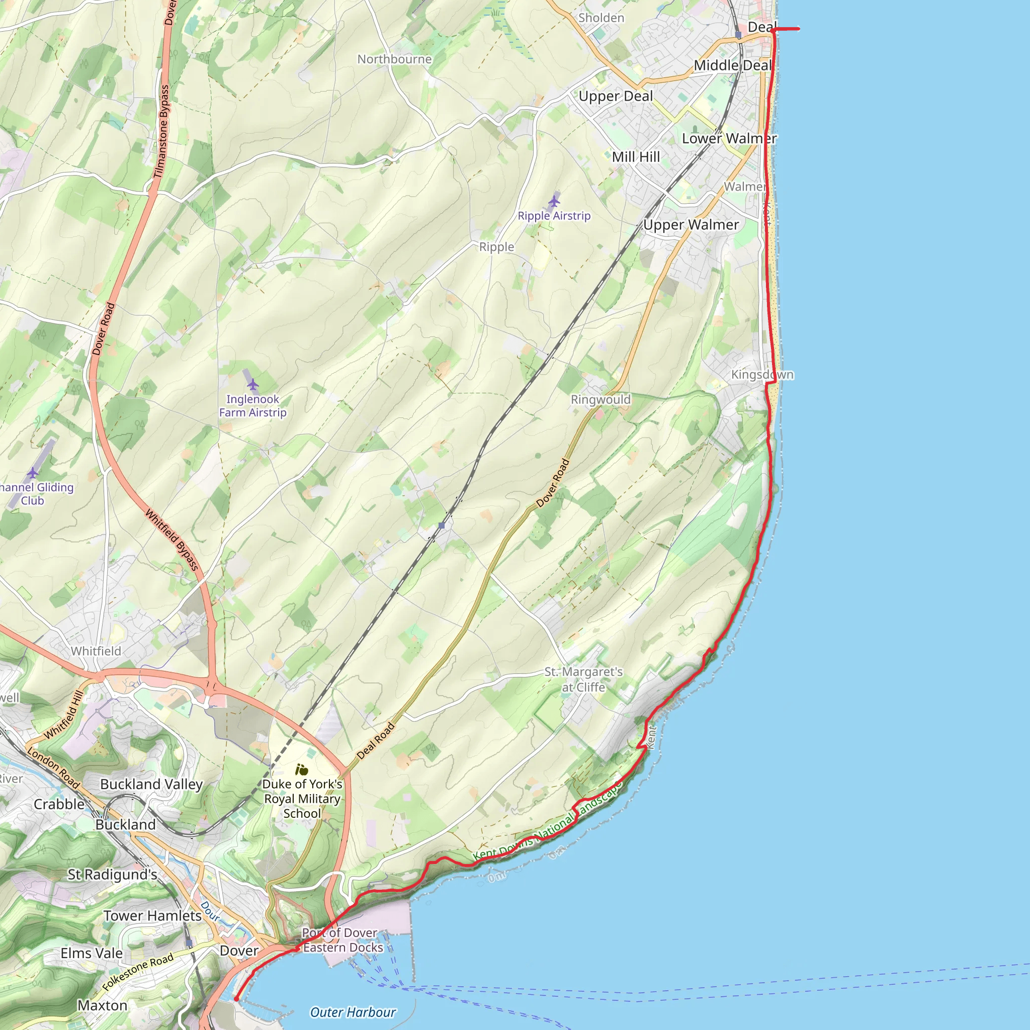 Deal to Dover Walk mobile static map