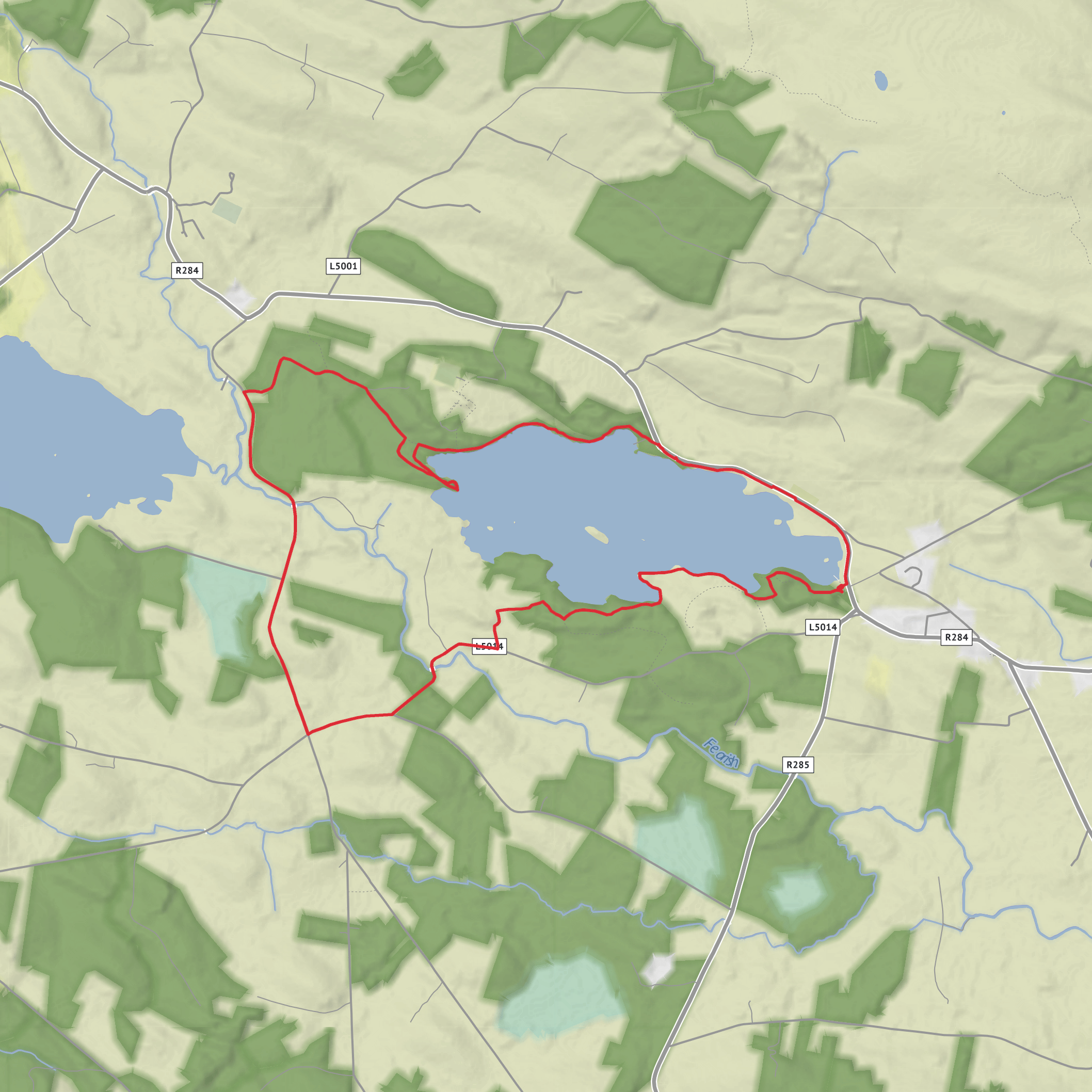 Lough Meelagh Loop mobile static map