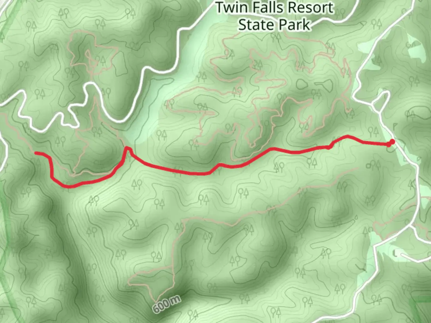 An image depicting the trail Great Eastern Trail Out and Back and its surrounding area.