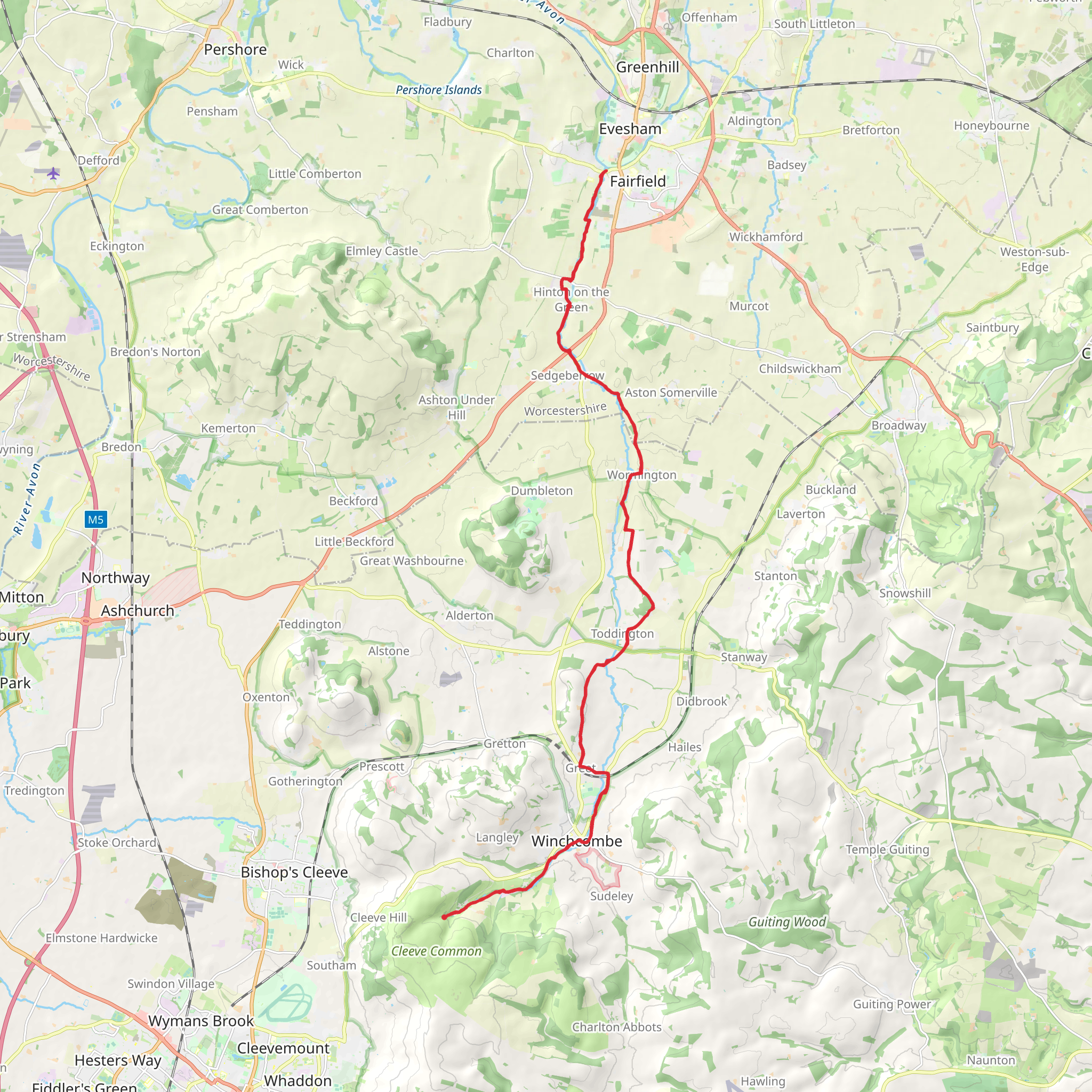 Isbourne Way mobile static map