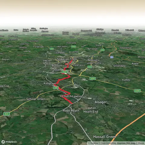 Alsager to Stoke on Trent