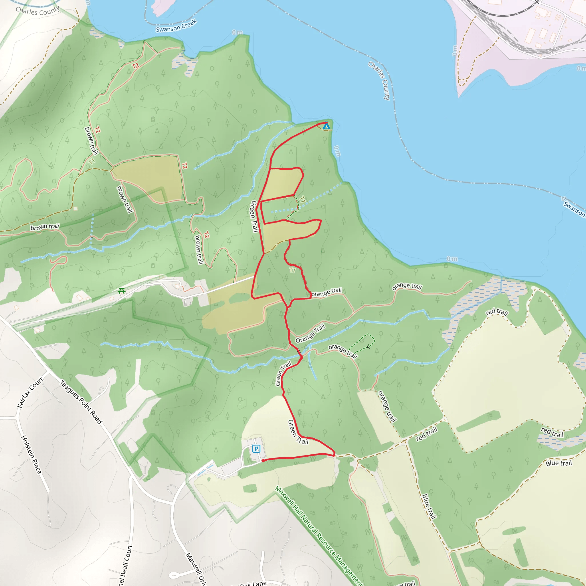 Green Loop Trail mobile static map
