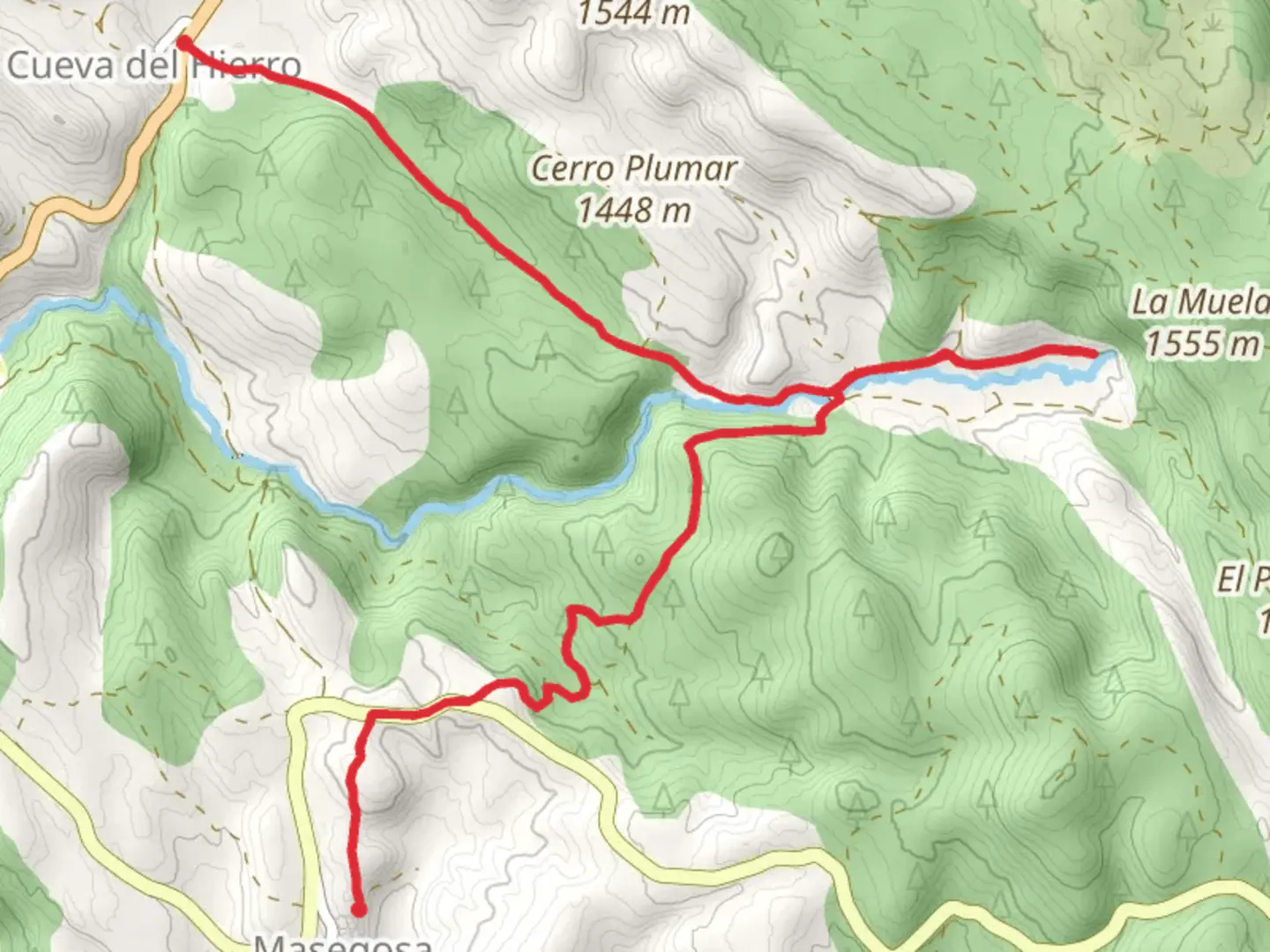 An image depicting the trail Source of the Guadela PR CU 5 and its surrounding area.