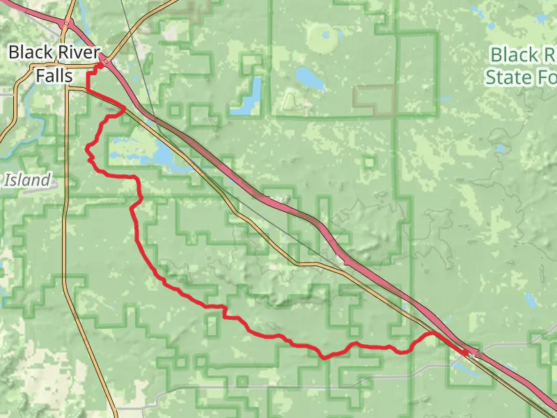 Perry Creek, Robinson Creek and Cranberry Flowage beside Walk