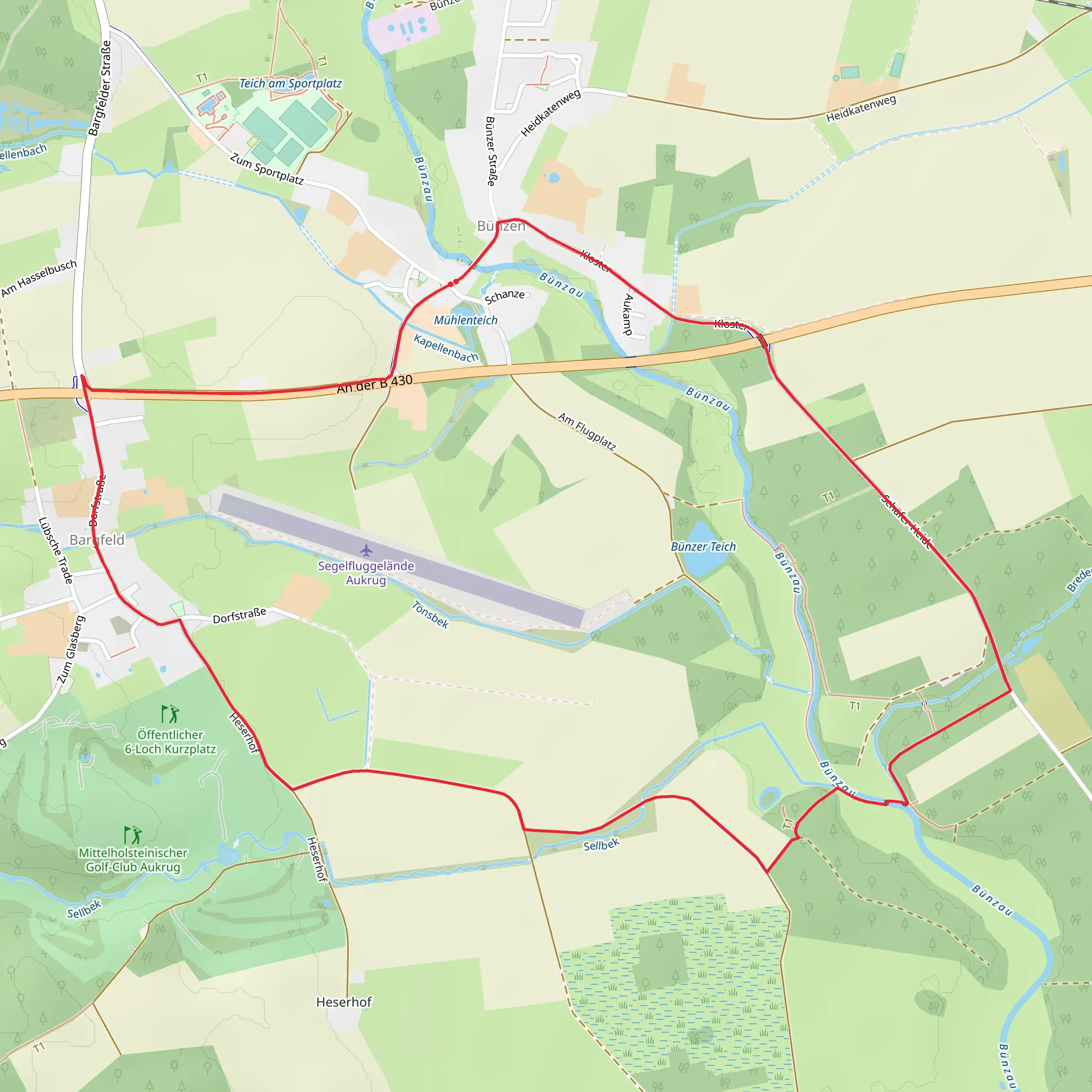 Schaefer Heide Loop mobile static map