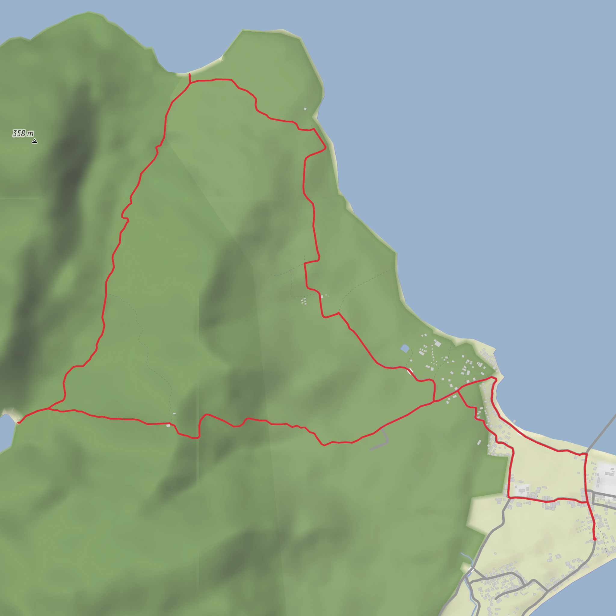 Koh Mook's Jungle Loop mobile static map