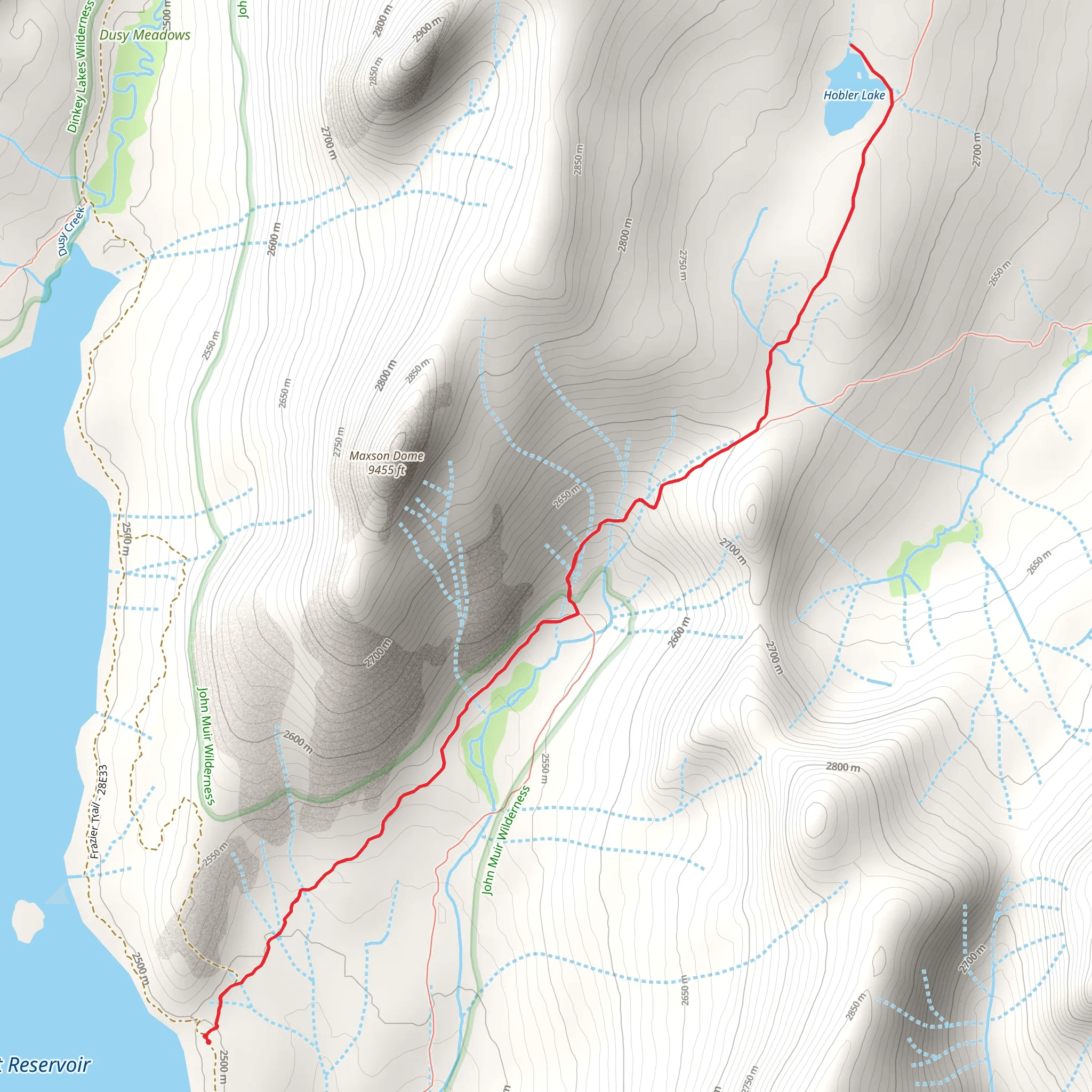 Hobbler Lake Trail mobile static map