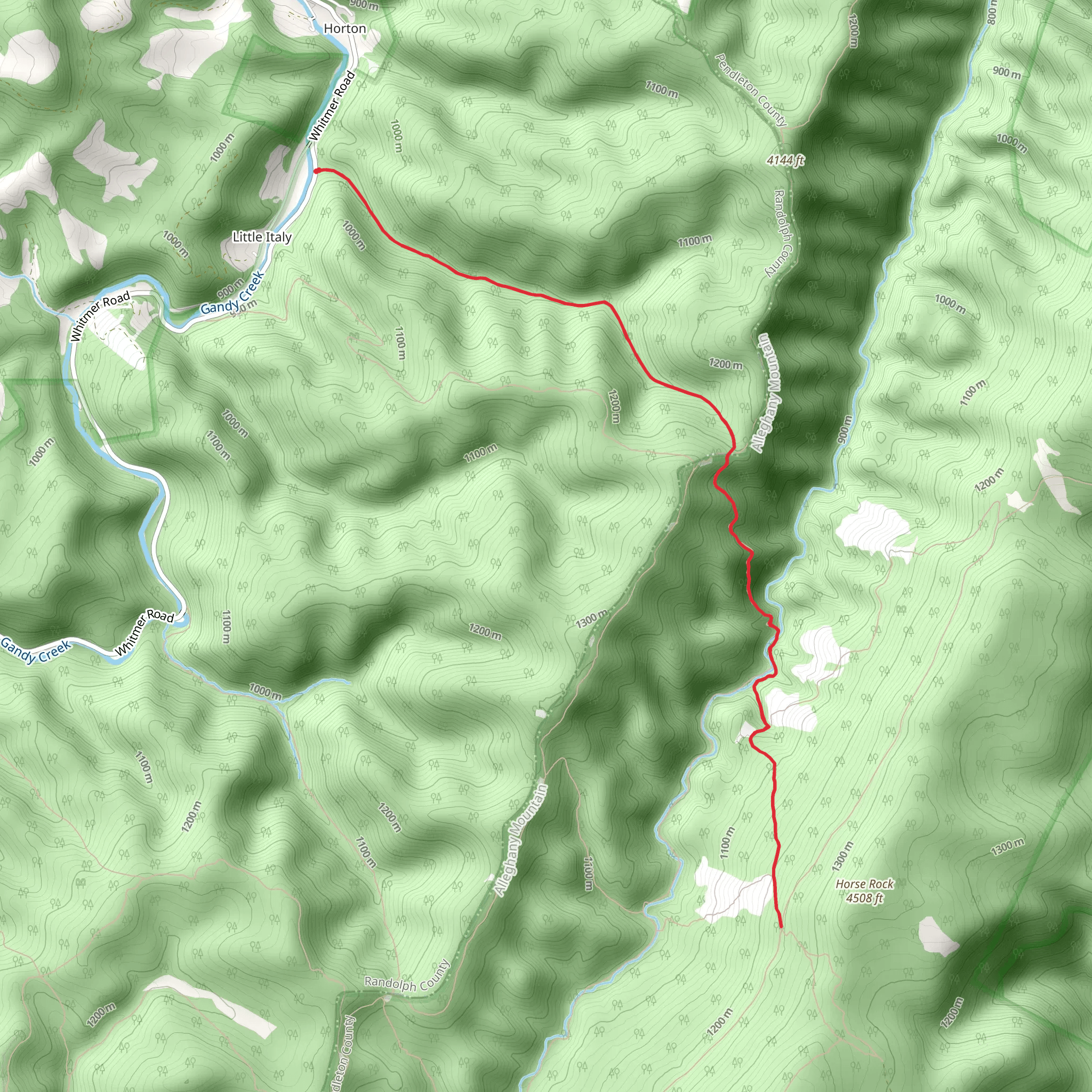 Horton Trail mobile static map