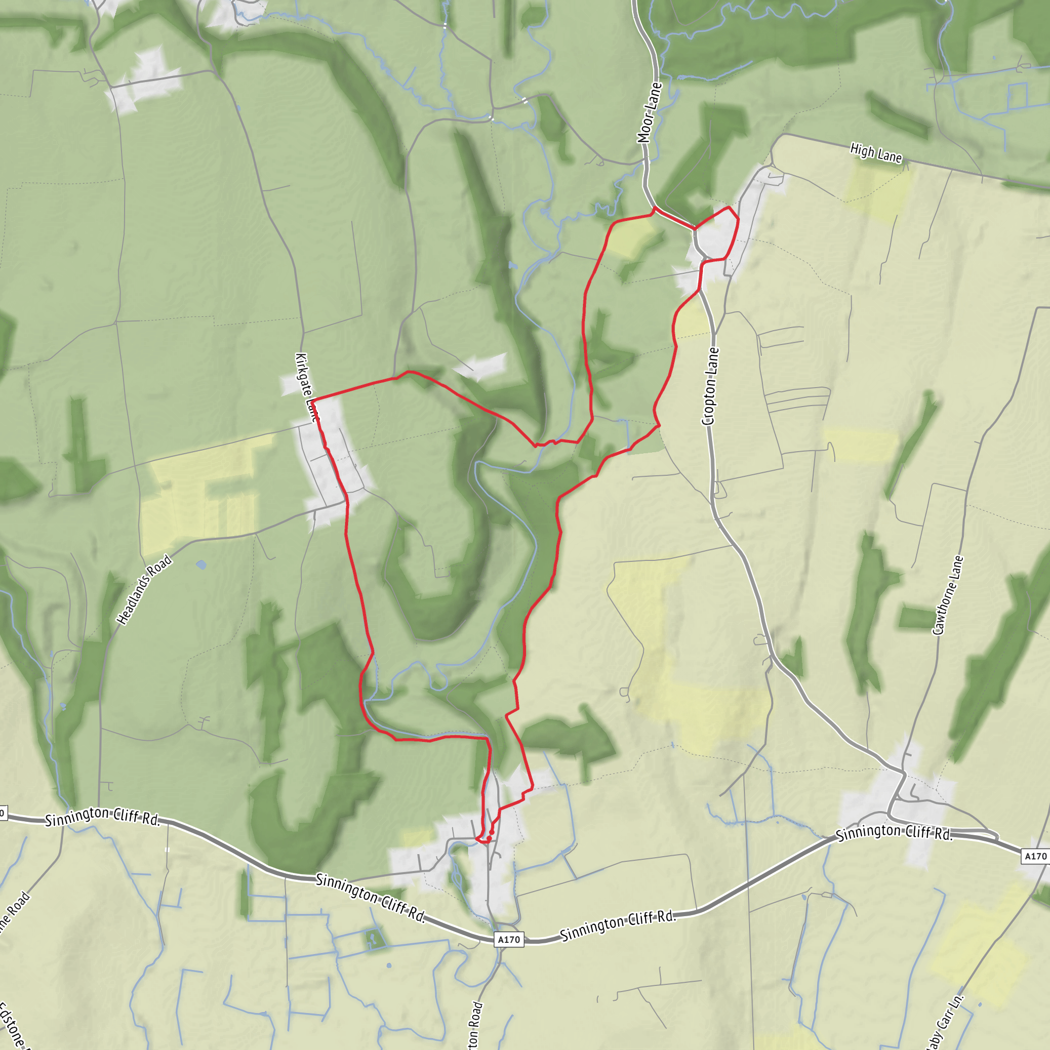Appleton-le-Moors Loop mobile static map