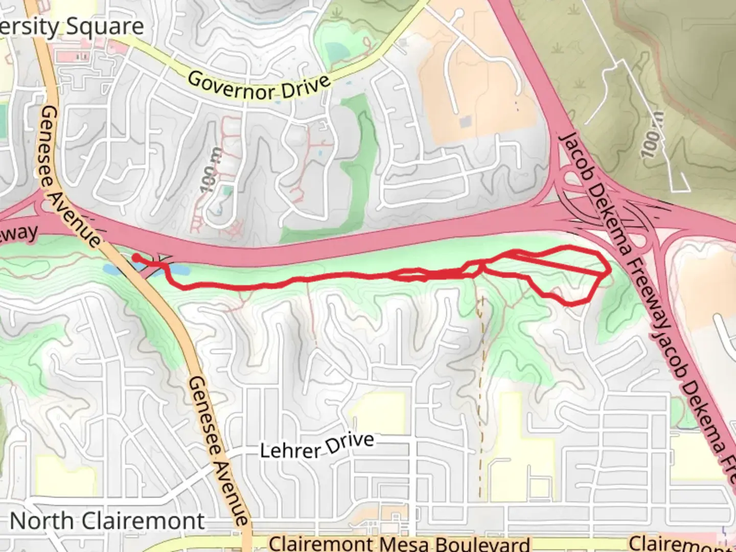 An image depicting the trail Limerick and Kroc Trail and its surrounding area.
