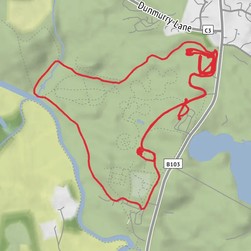 Hike from Belfast mobile static map