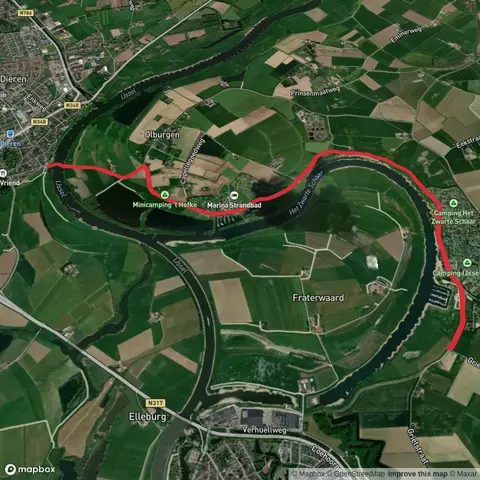 Dieren Veer to Voorthuizen via Gasthuis Route