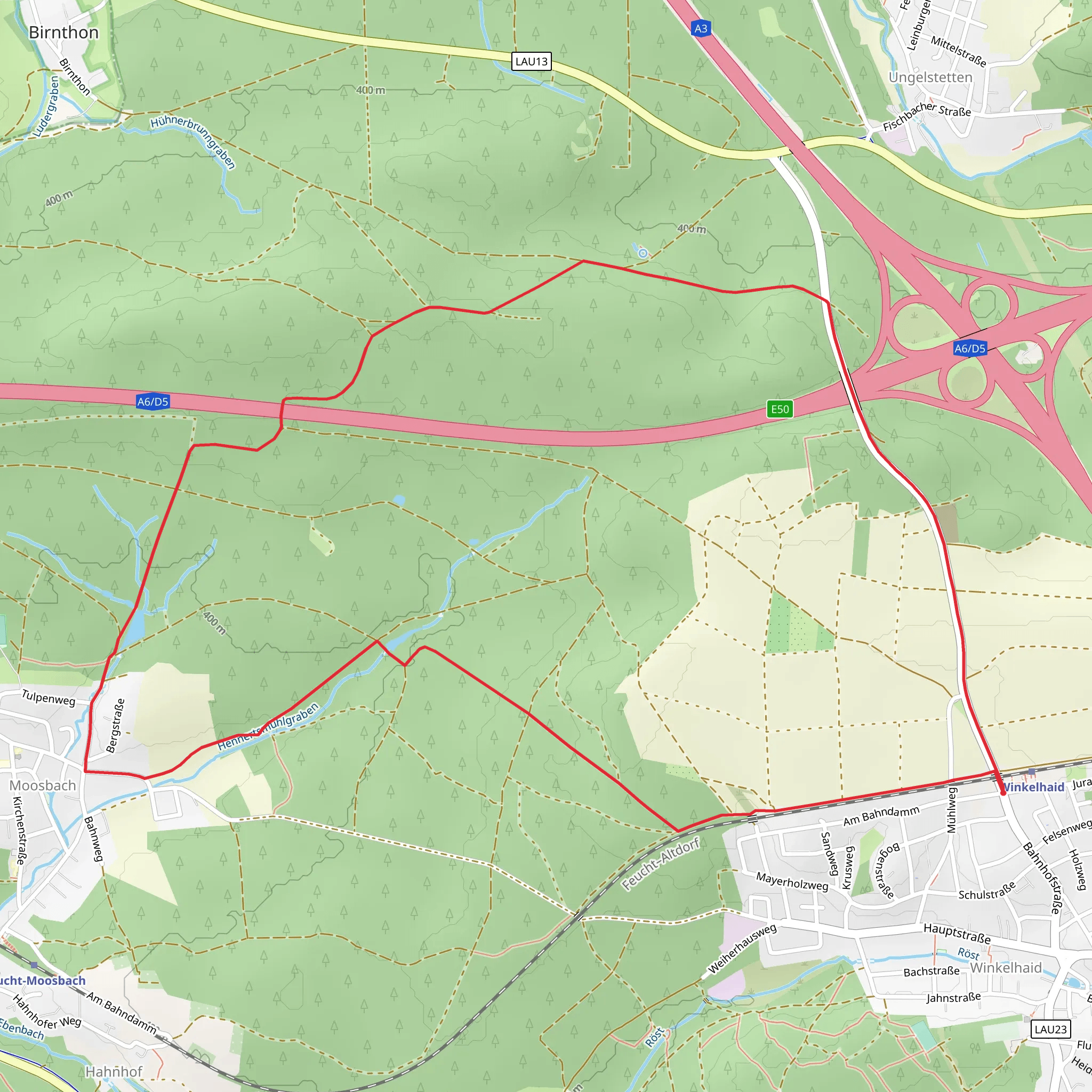 Rundweg um Winkelhaid mobile static map