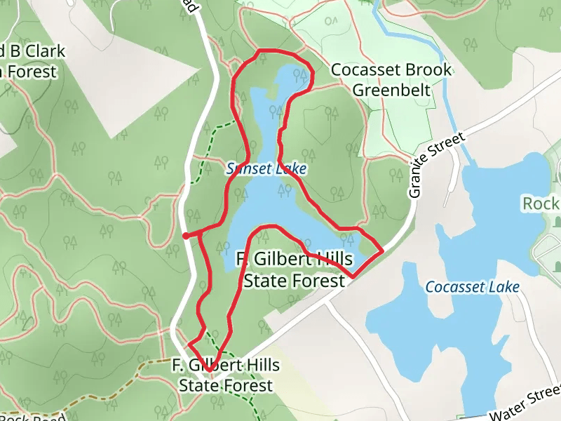Sunset Lake Loop - F Gilbert Hills State Forest