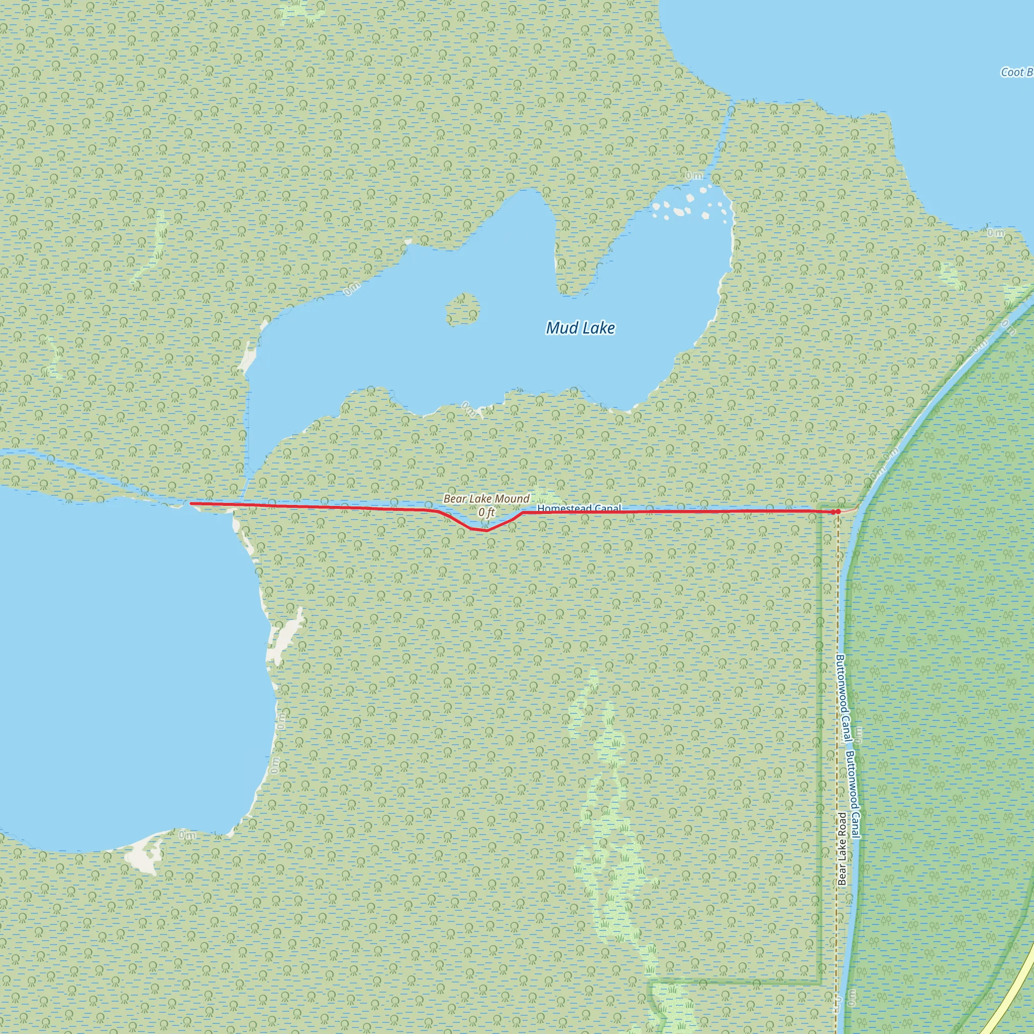 Bear Lake Trail mobile static map