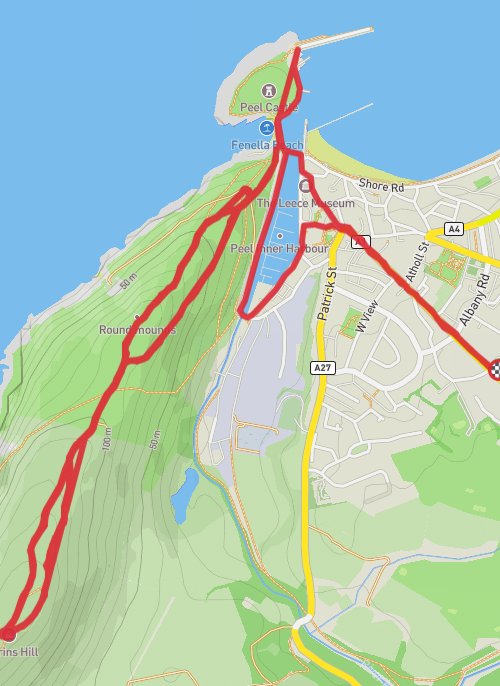 A map preview of the recording Untitled recording.