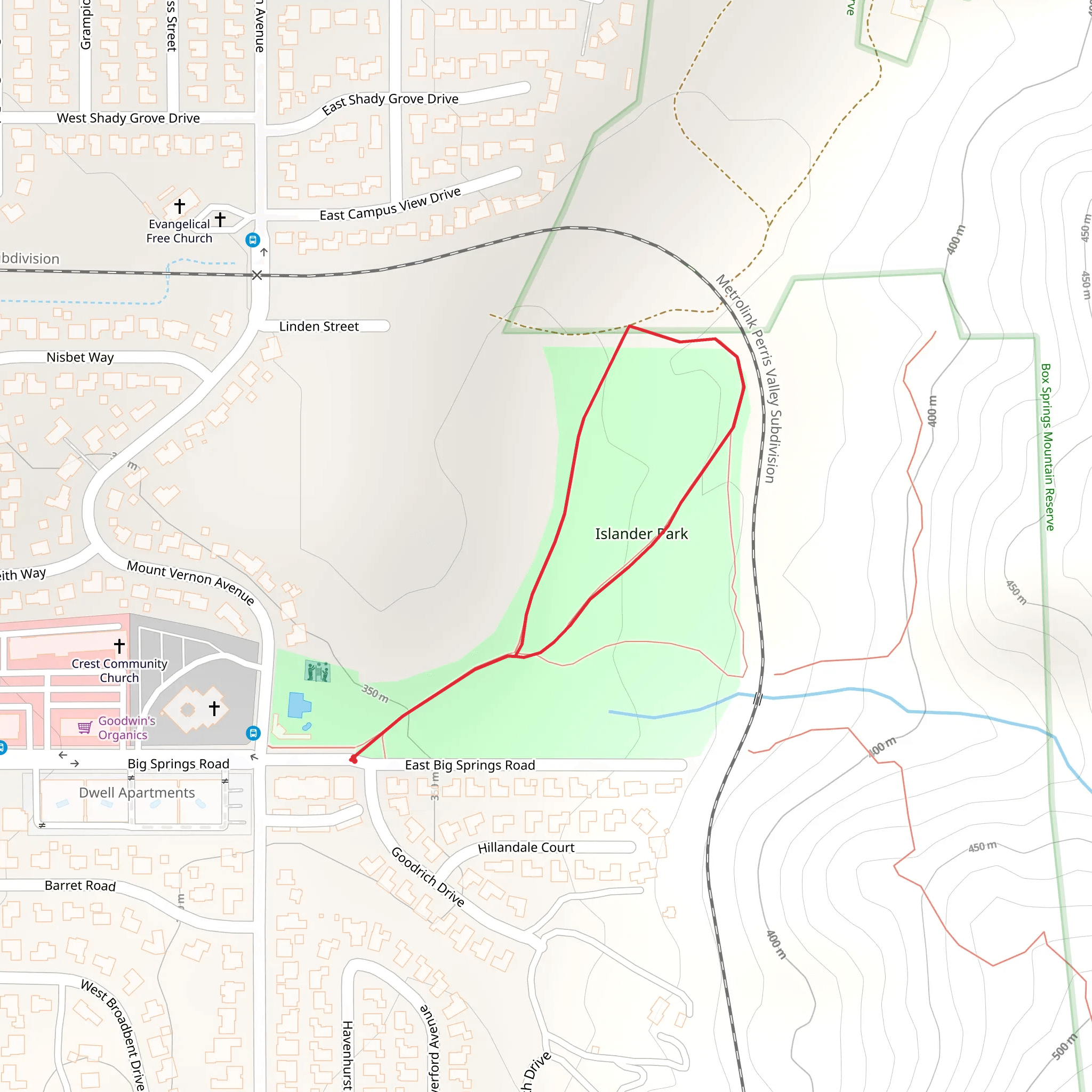 Islander Park Loop mobile static map